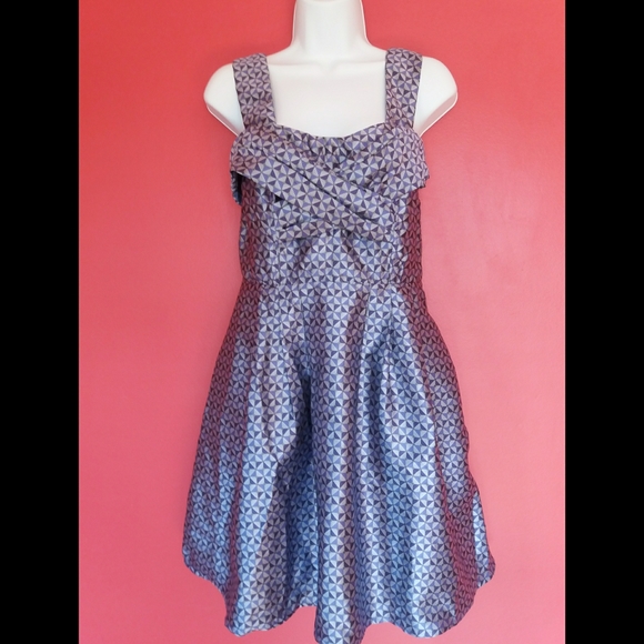 eshakti Dresses & Skirts - New eShakti Jacquard Geo Print Dress